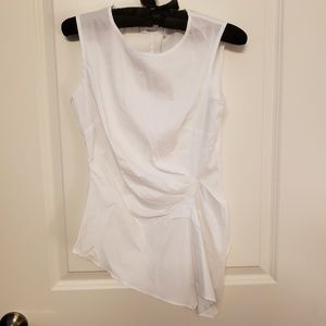 Bailey 44 White Sleeveless Blouse w. Detail